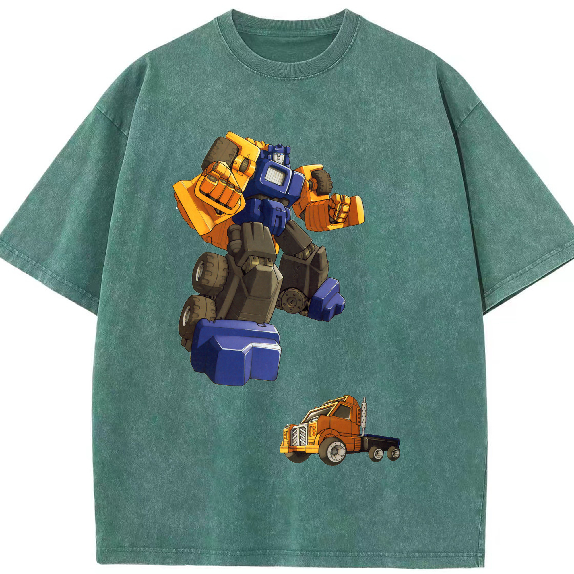 （画像用）  綿100% ヴィンテージ風 半袖Tシャツ（フロントプリント）